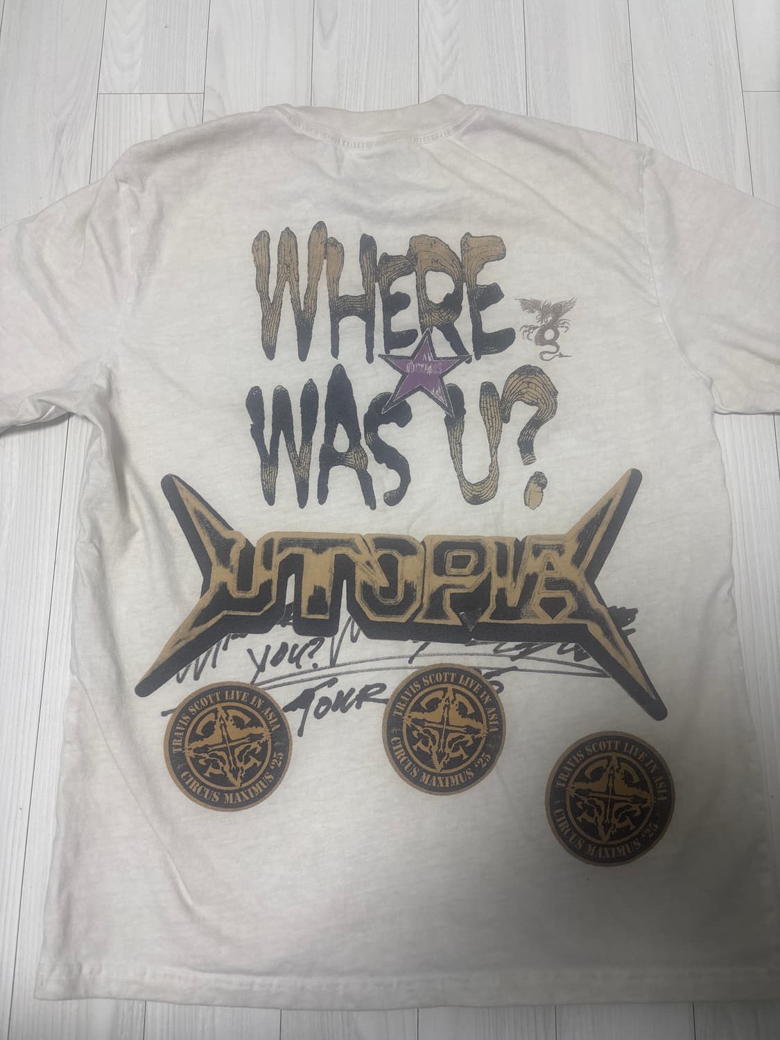 트래비스스캇 공연 MD반팔 상품이미지2