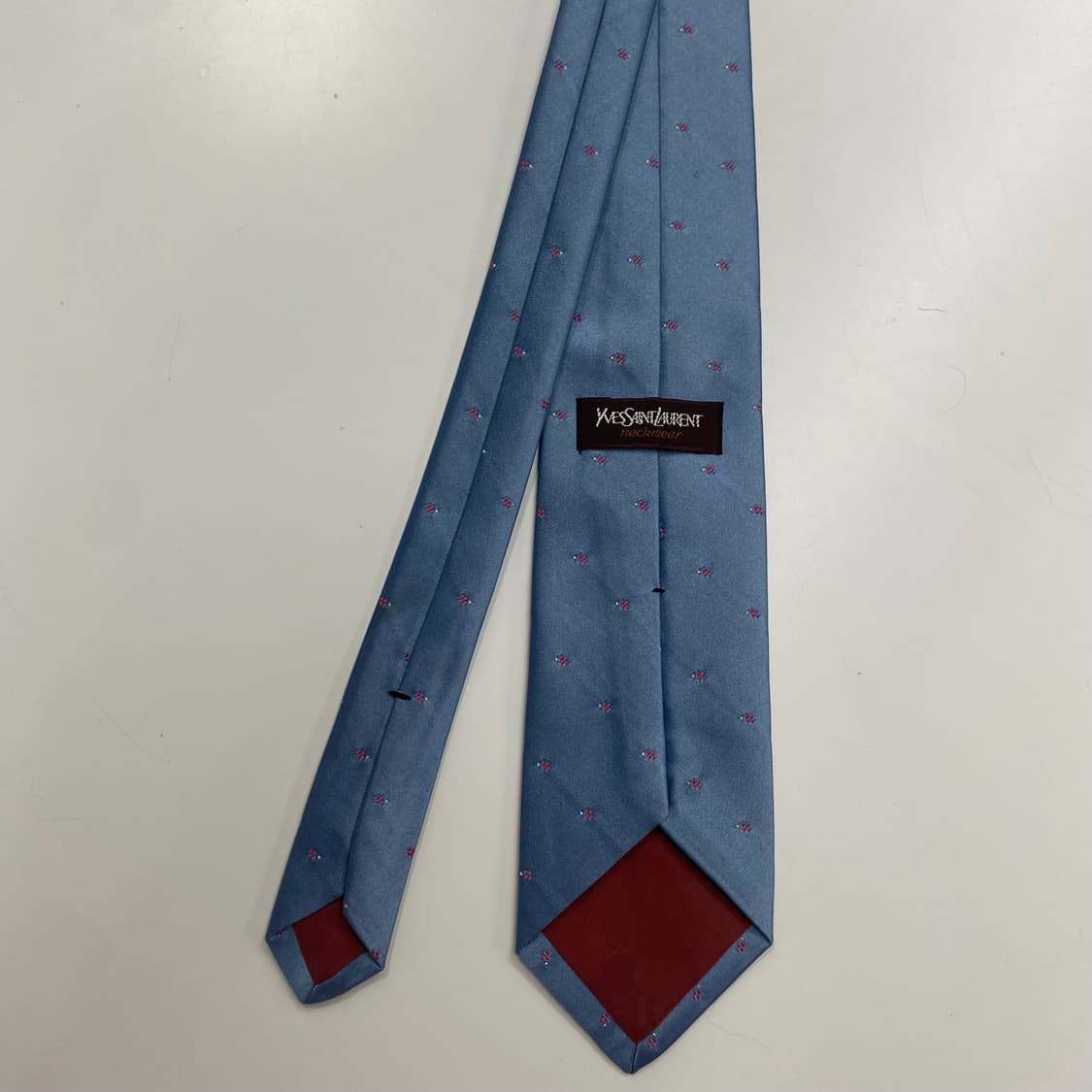 YSL 입생로랑 심플로고 명품 정품 넥타이 7.8cm 상품이미지3