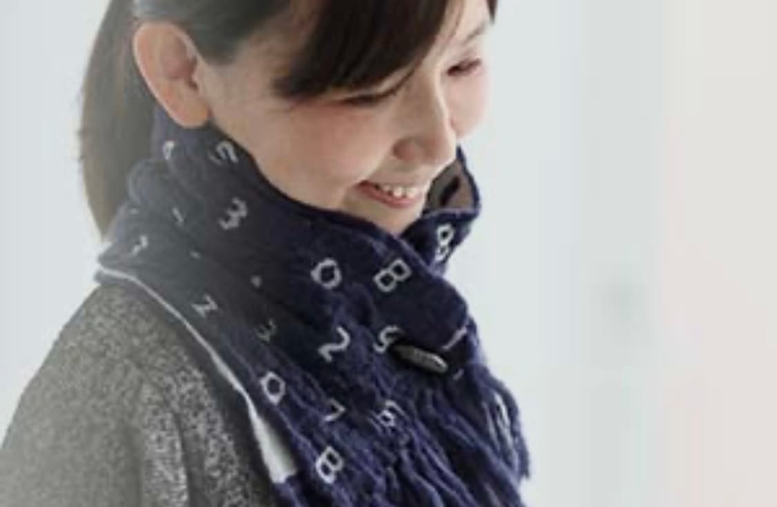 소우소우xMOONBAT 숫자 머플러 목도리 네이비 상품이미지2