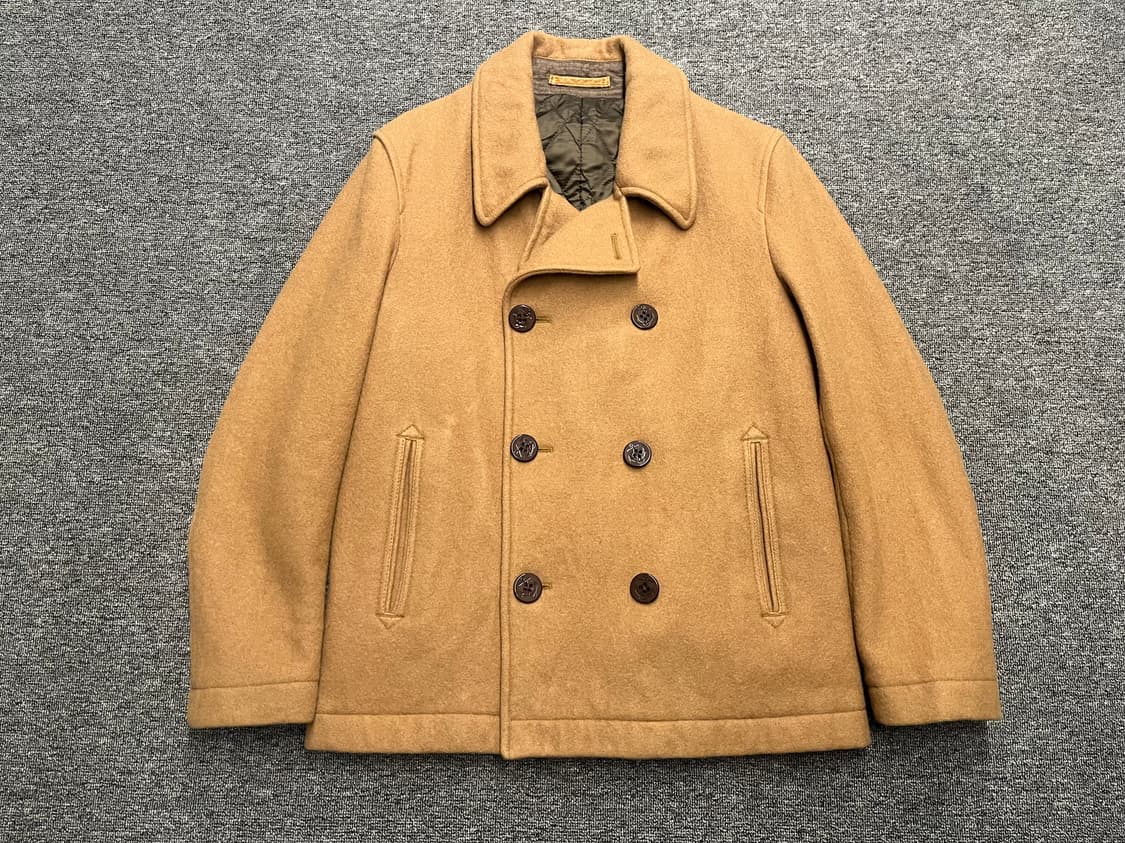 [95~100] BEAMS 빔즈 카멜 피코트 M 상품이미지1