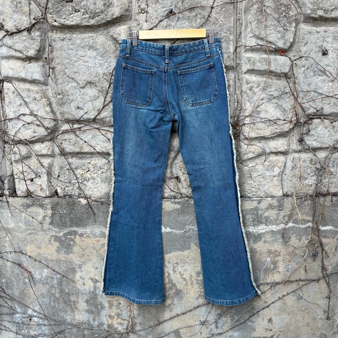 빈티지 옆트임 버튼 부츠컷 웨스턴 보헤미안 프린지 팬츠 상품이미지2