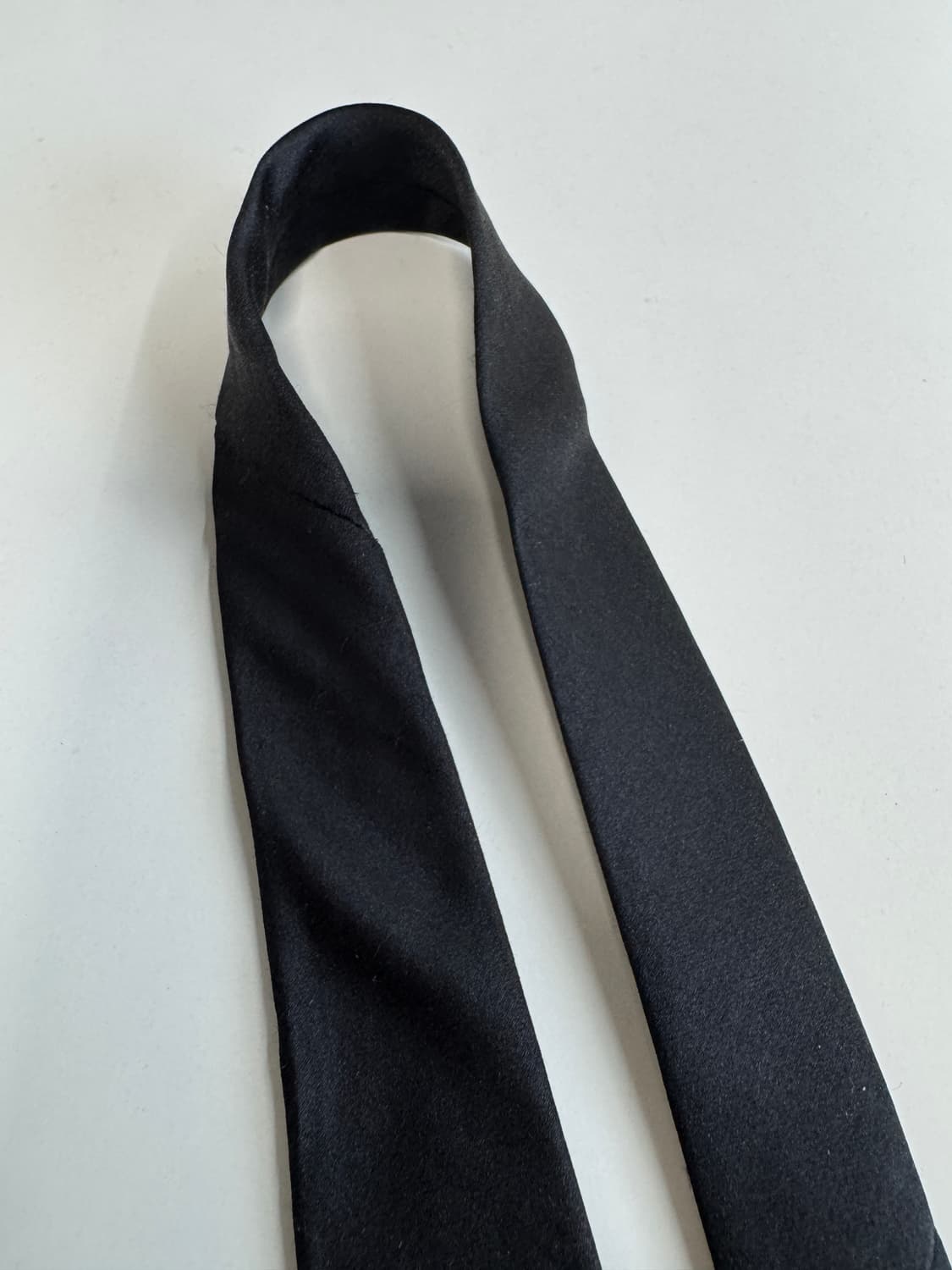 빈티지 블랙 실크 넥타이 8.5cm 상품이미지7