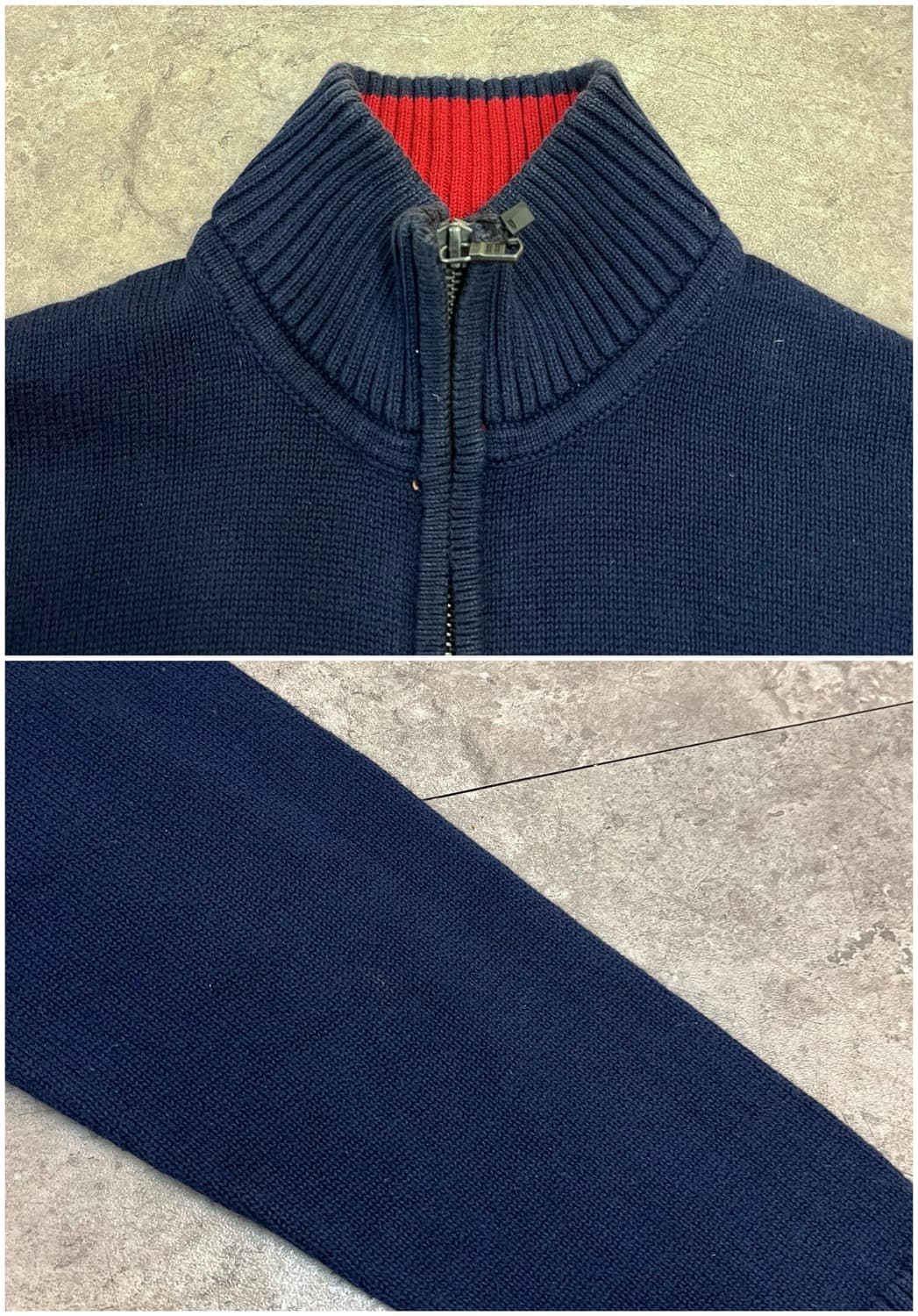 타미힐피거 투웨이 니트 집업 네이비 S #csz2687 상품이미지6