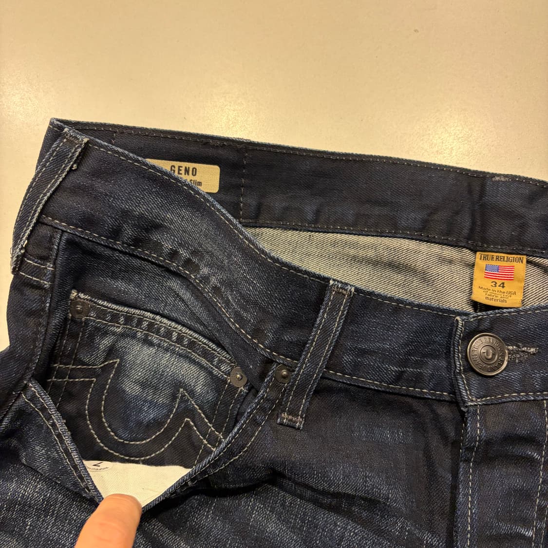 [34] 트루릴리젼 GENO 데님 청바지 팬츠 새상품 C736 상품이미지6
