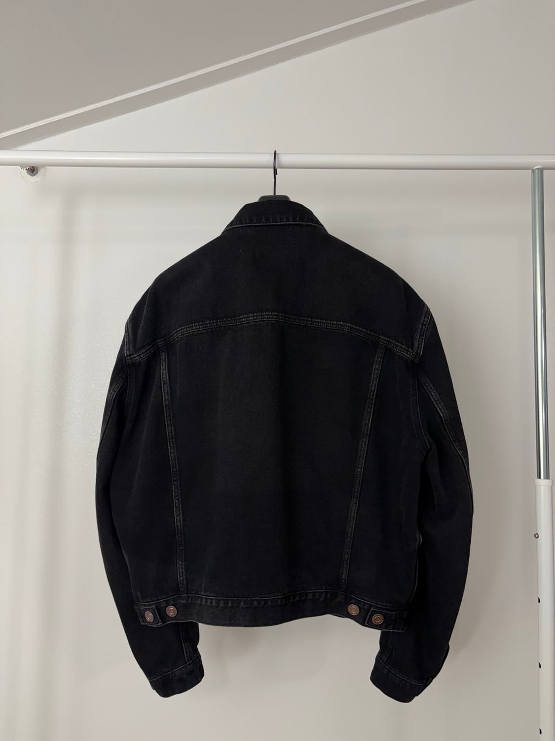 렉토 빈센트 데님 트러커 자켓 블랙  상품이미지3