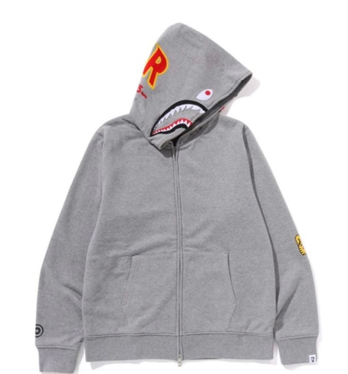 베이프 2nd 샤크 풀 후드집업 그레이  상품이미지1