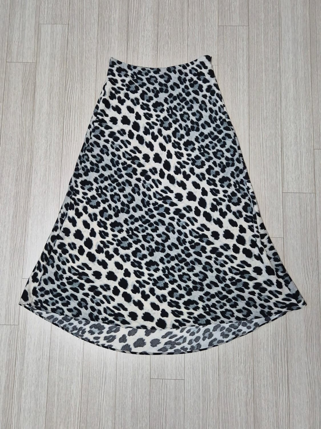 자라 블루 레오파드 롱스커트 상품이미지1