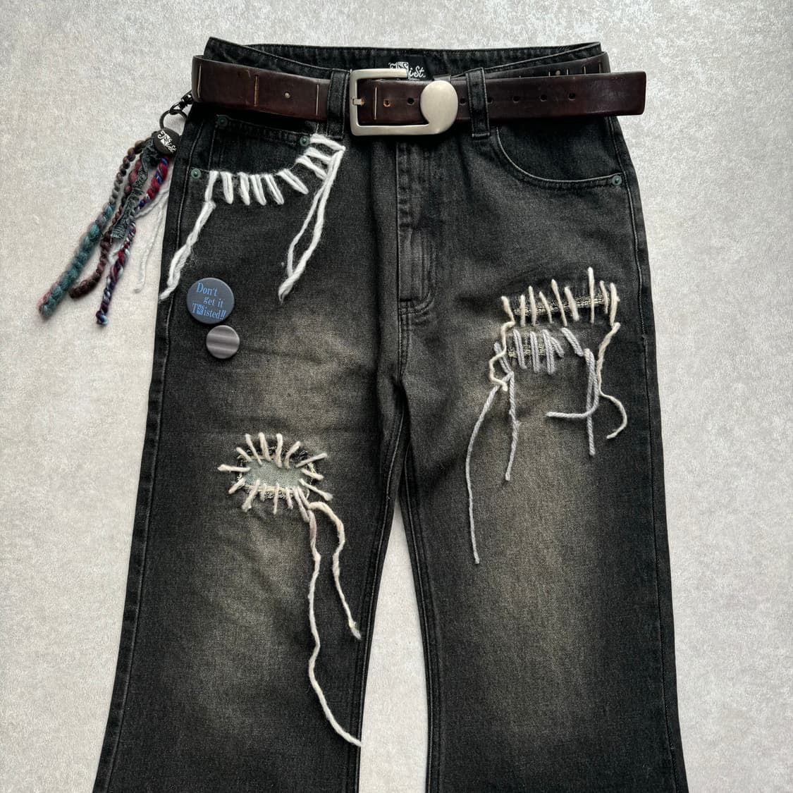 TΣist Hand Stitch Denim Flare Pants 상품이미지3