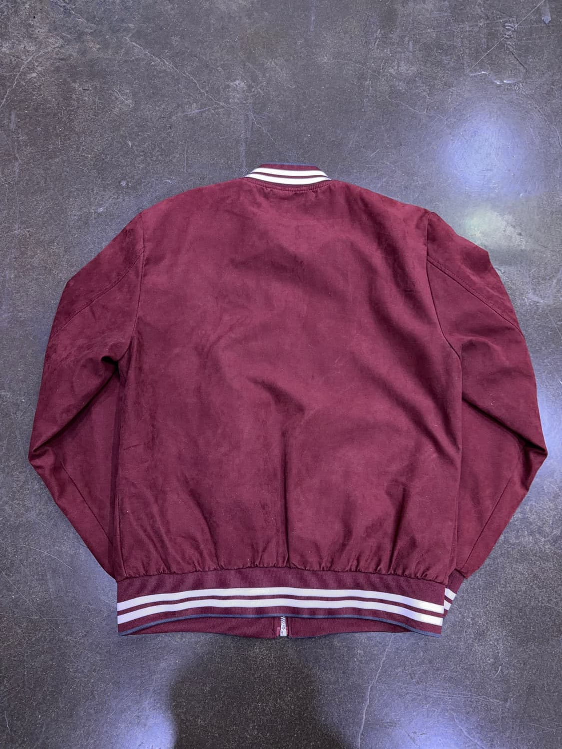 자라 버건디 스웨이드 블루종 자켓 점퍼 L 상품이미지2