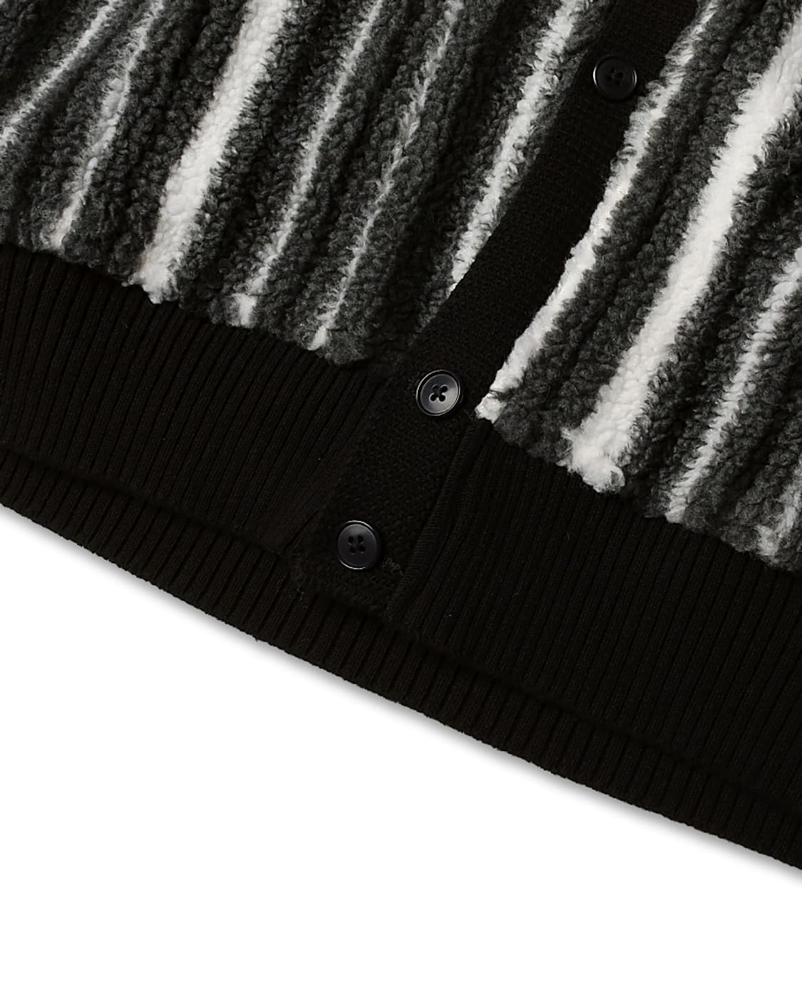 빔즈 플러스 [Beams +] 부클 스트라이프 브이넥 가디건 상품이미지4