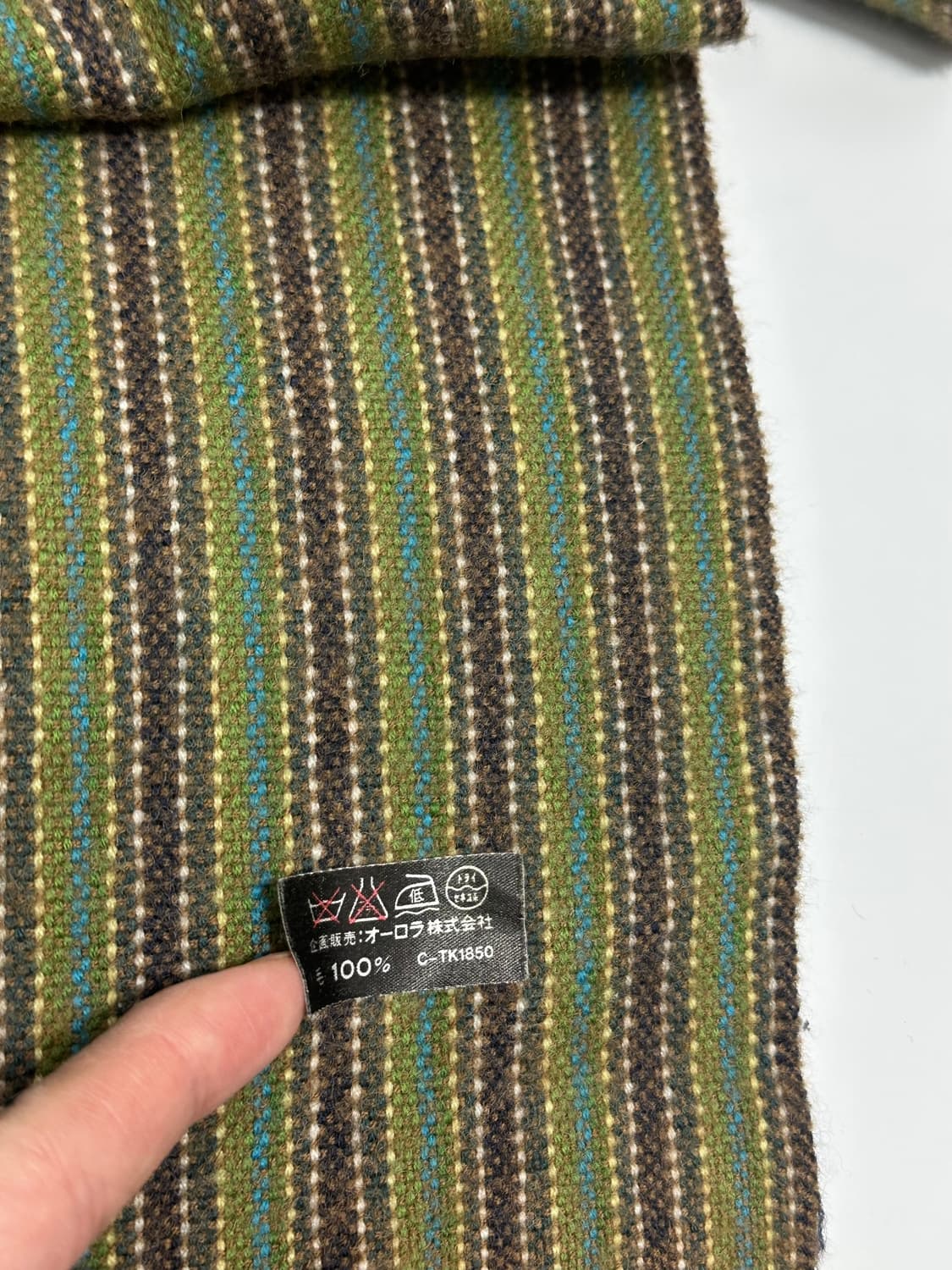 naf naf 모 스트라이프 머플러 made in japan 일본빈티지 상품이미지6