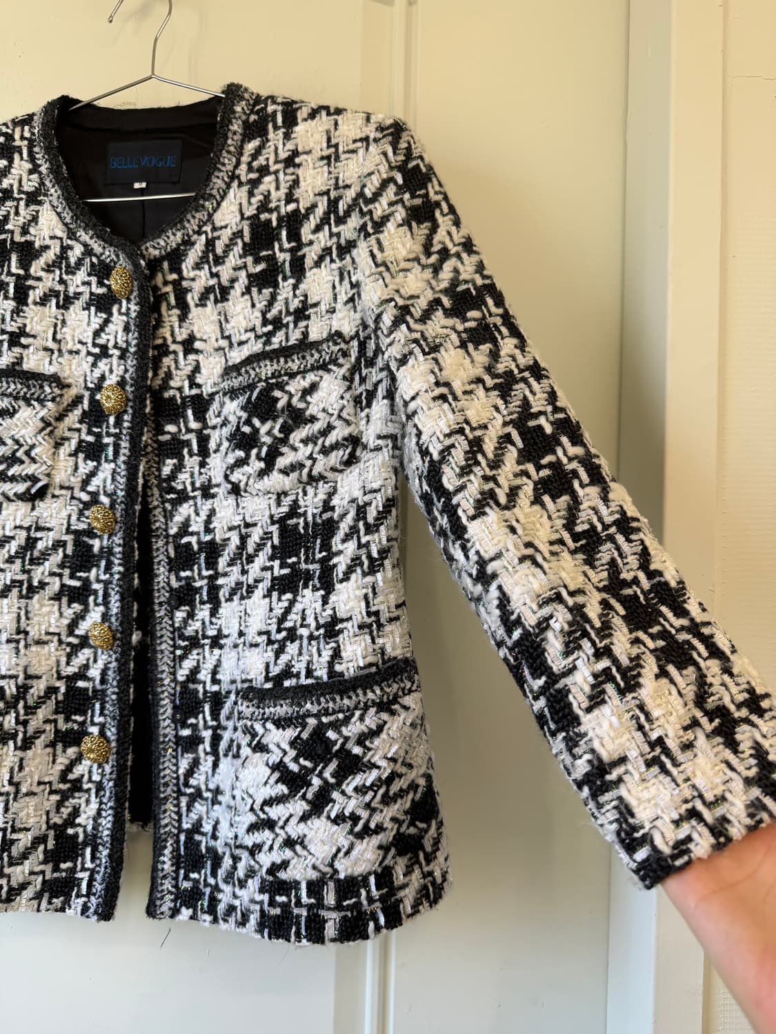 일본빈티지 BELLEVOGUE 트위드자켓 상품이미지7