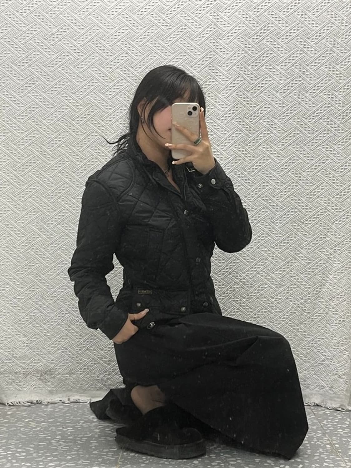 폴로 랄프로렌 코듀로이 카라 누빔 퀄팅 패딩 자켓 85 C06390 상품이미지1