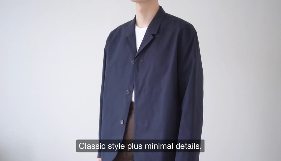 Cos 슈렁큰 포플린 코튼 블레이저 상품이미지1