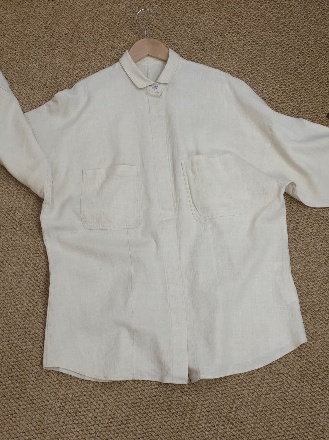 린넨100% 셔츠 아우터 상품이미지5