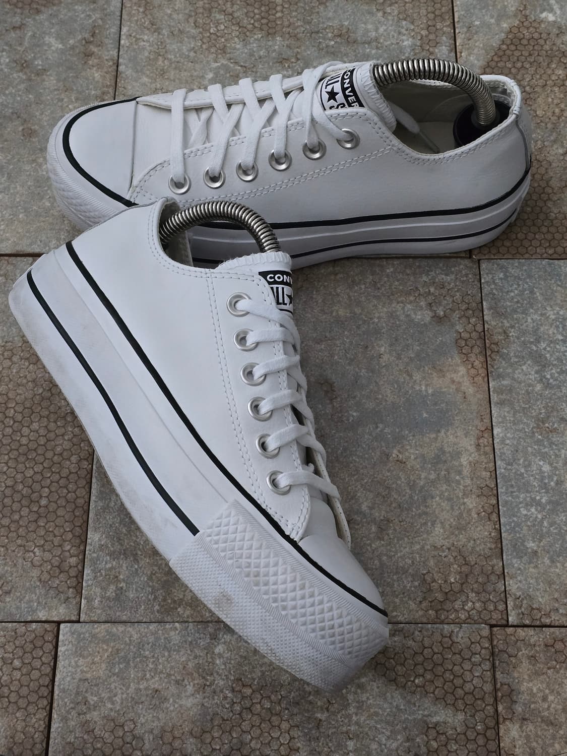 (220)컨버스 척테일러 올스타 리프트 레더 로우 상품이미지7