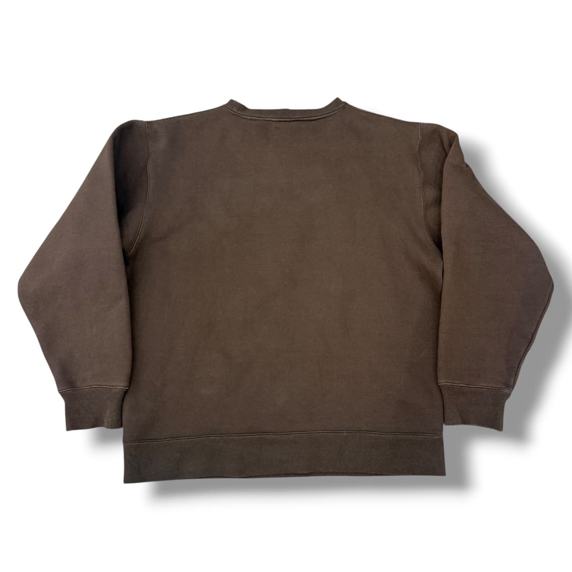 90‘s 올드 스투시 브라운 카모 플러피 로고 맨투맨 스웻셔츠 상품이미지2