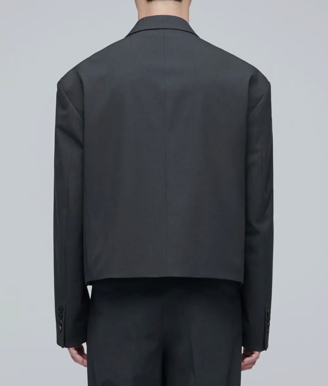 무신사 스탠다드 크롭 블레이저 (그레이) 상품이미지3