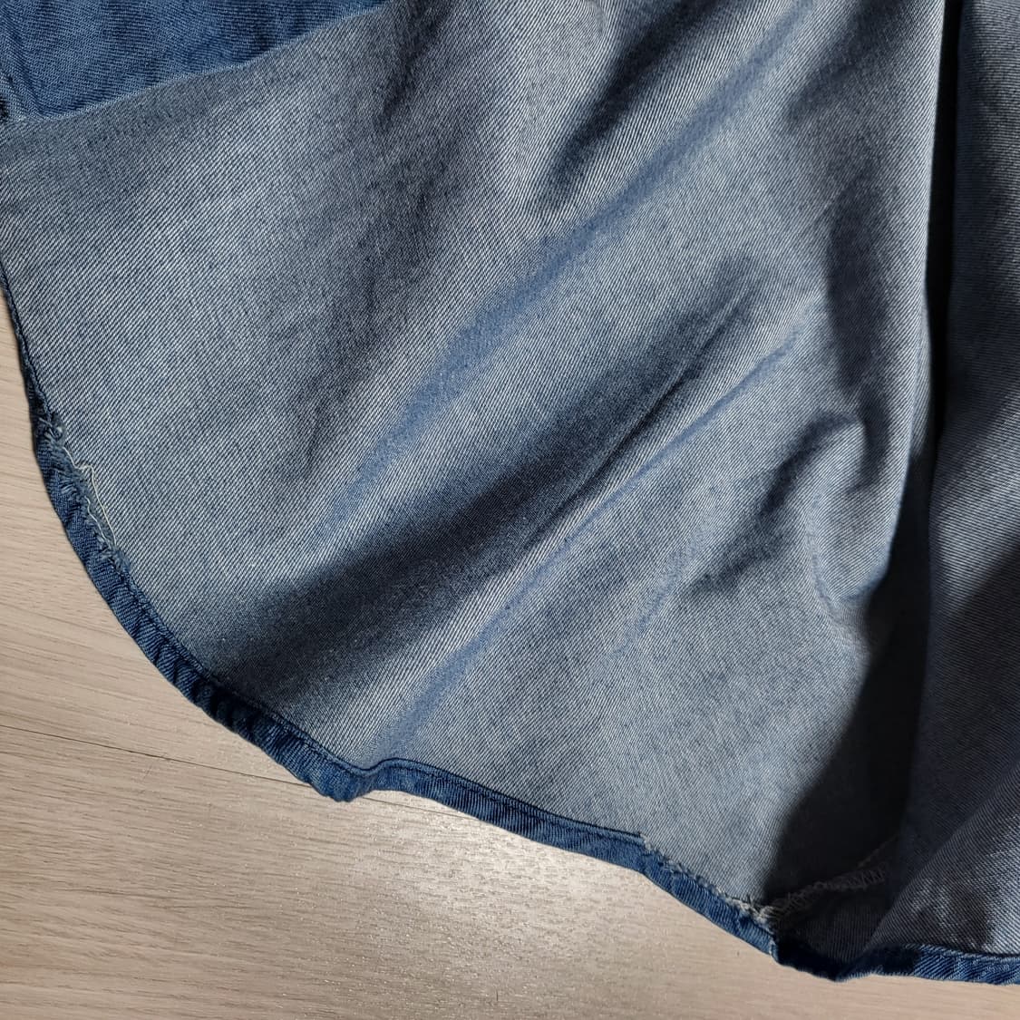 자라 패치워크 데님 셔츠(xl) 상품이미지9