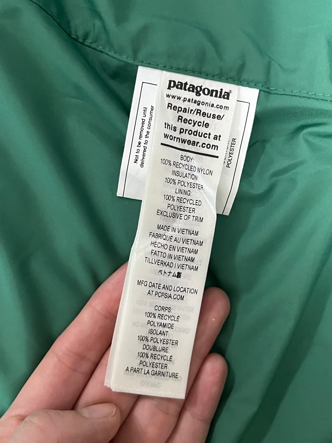 파타고니아 라달리 파카 패딩 S 그린 상품이미지7