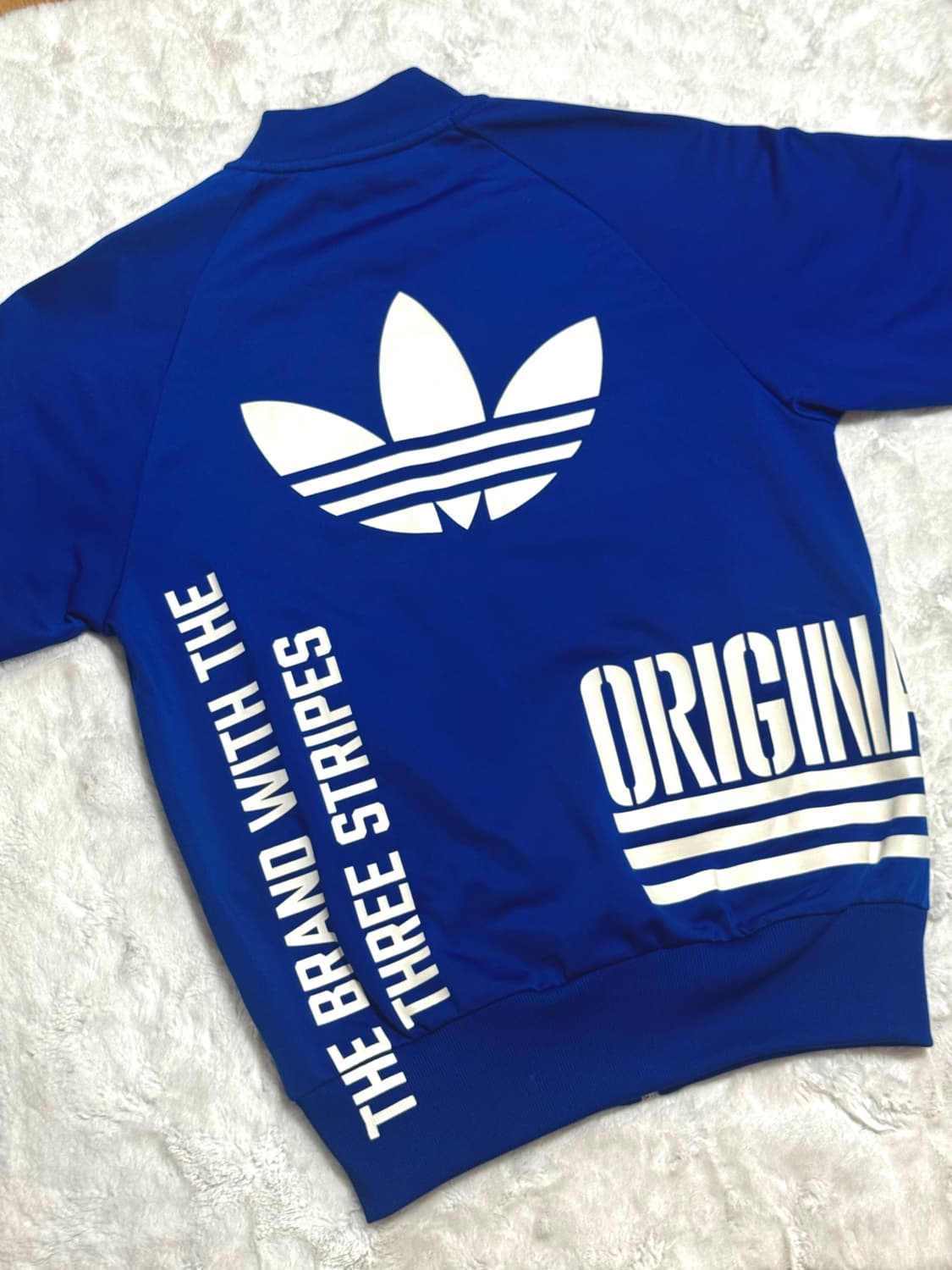 대대장급 아디다스 파이어버드 빅로고 블루져지 상품이미지2