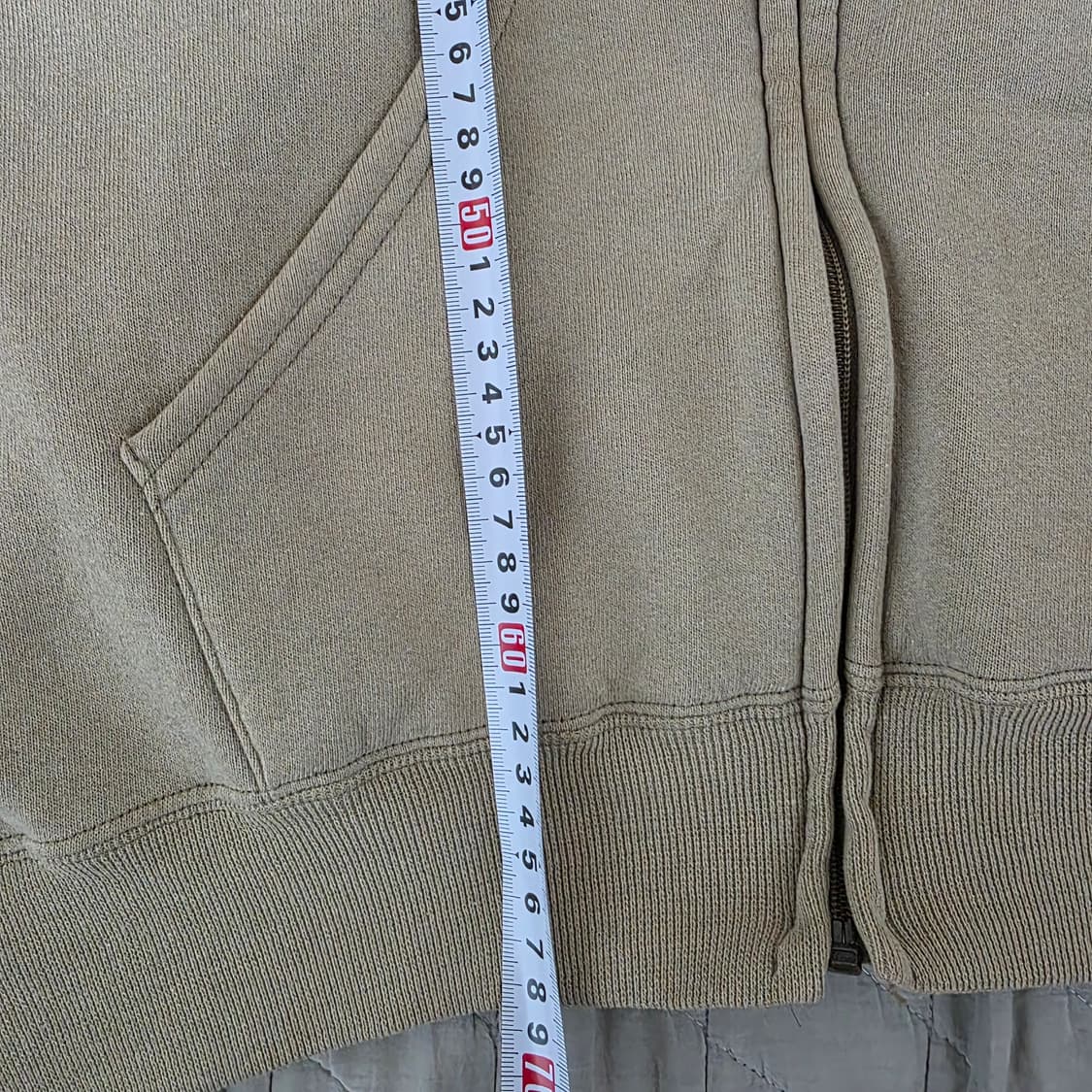 [XXL] 90s 빈티지 러셀 애슬레틱 탄, 베이지 후드집업 스몰핀홀 상품이미지8