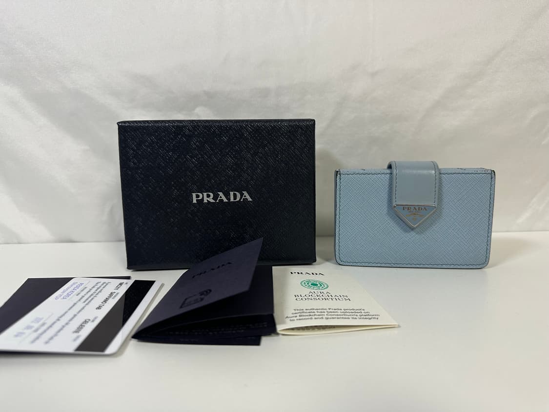 프라다 사피아노 아코디언 카드지갑 크리스탈 (OS) 상품이미지1