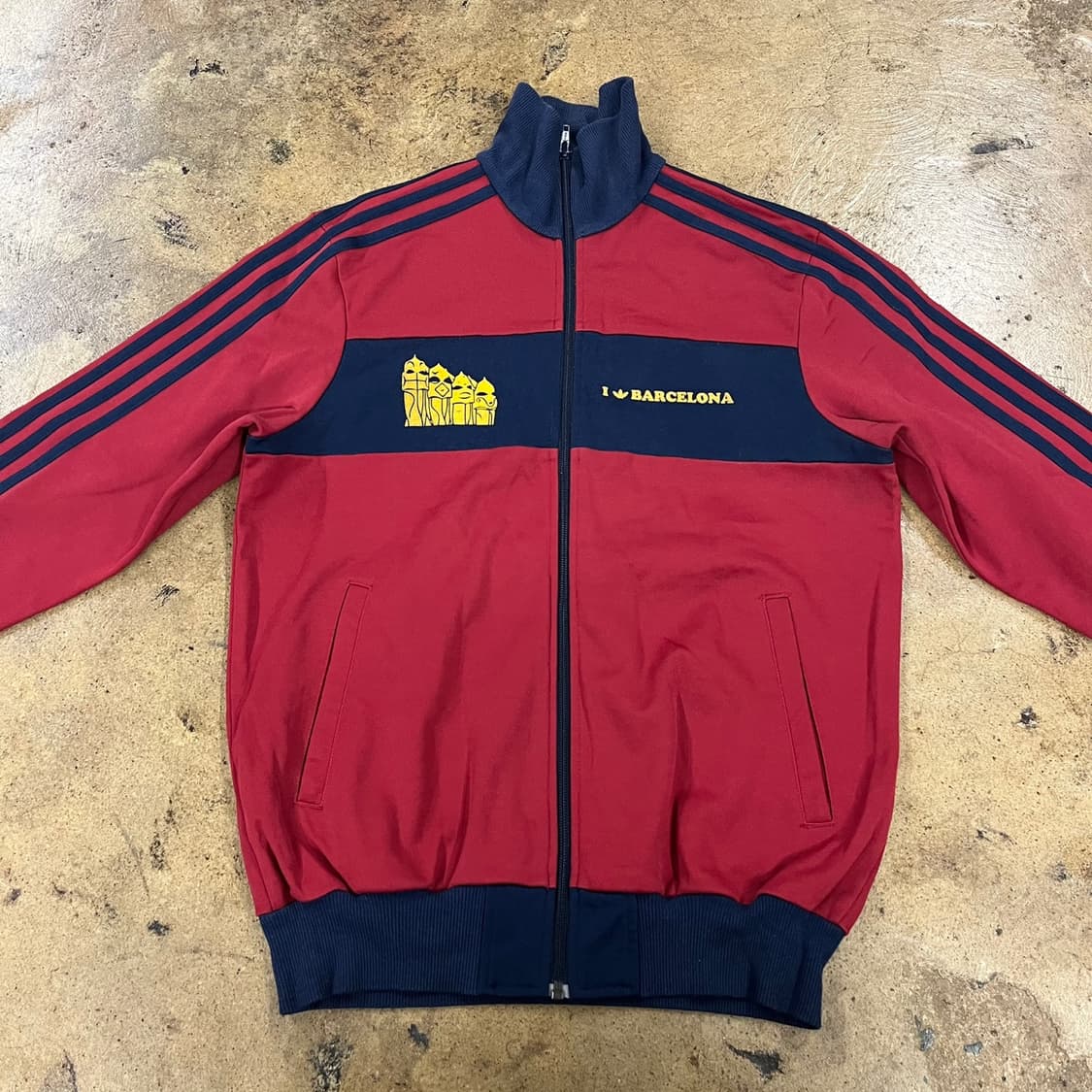 [정품/100] 아디다스 바르셀로나 트랙탑 레드 져지 b13 상품이미지3