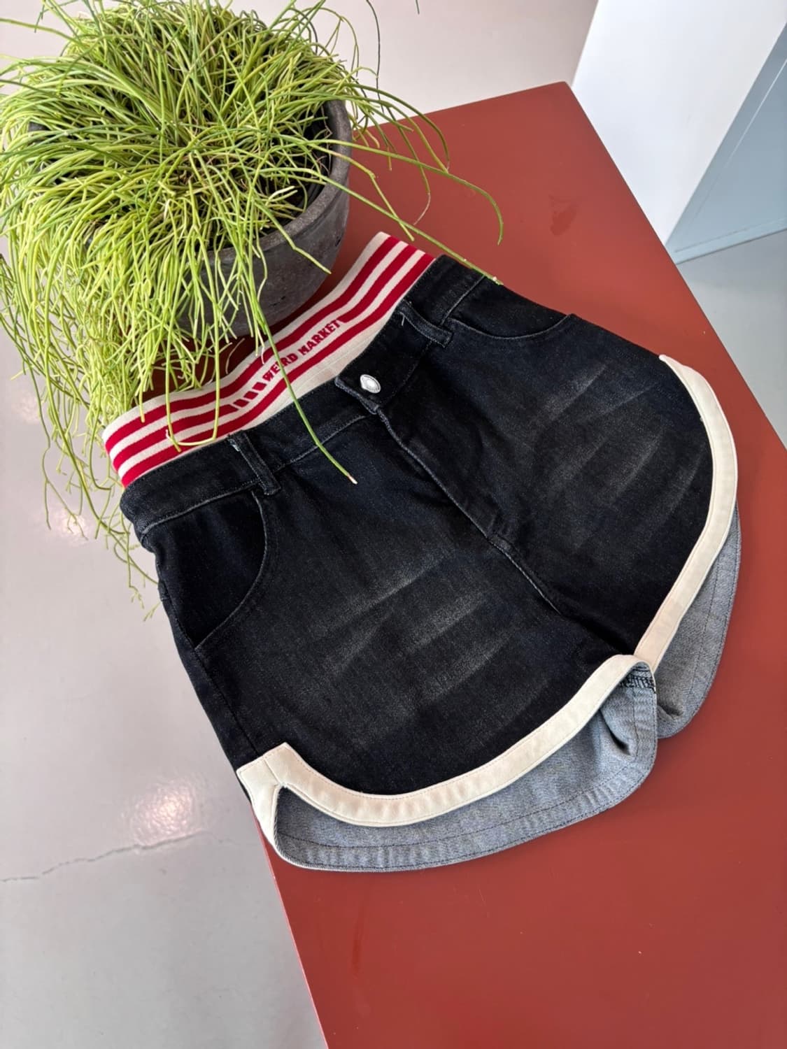 (New)weird market Denim Shorts 상품이미지1