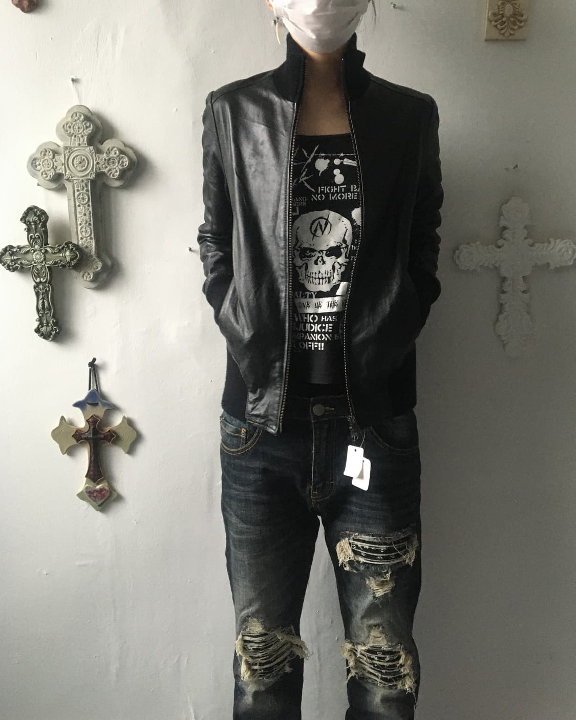 Lamb leather bomber jacket 상품이미지8