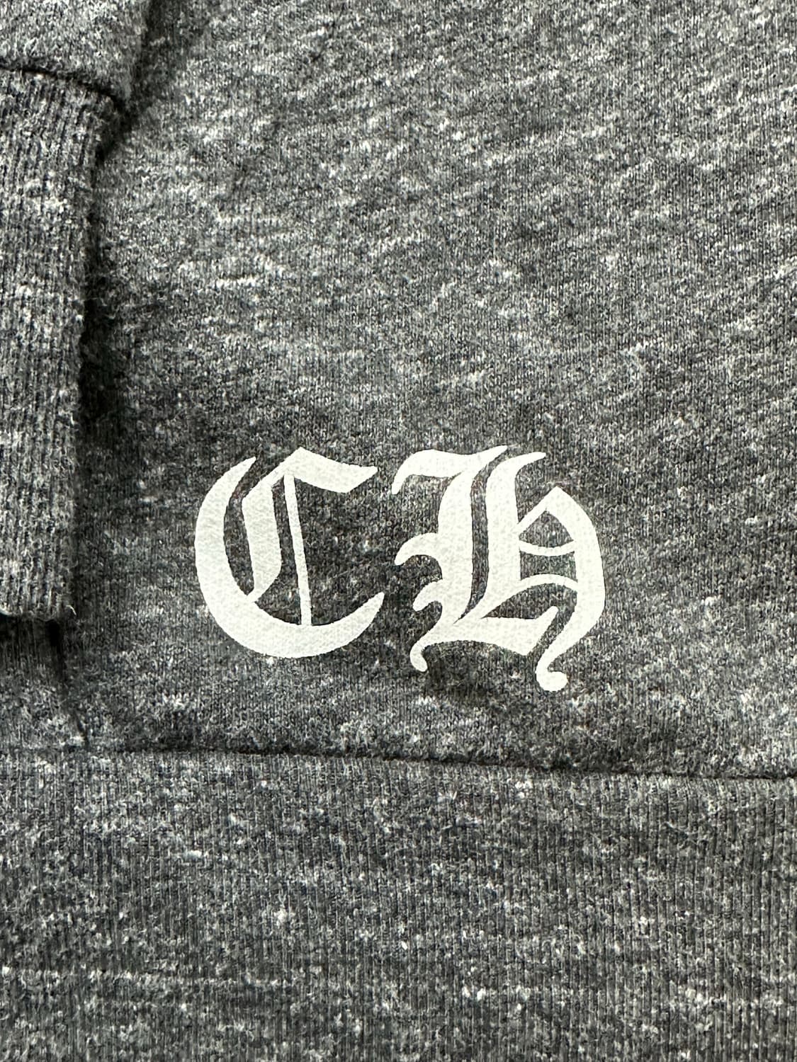 [L] 정품 크롬하츠 멀티로고 집업 후드 그레이 상품이미지6