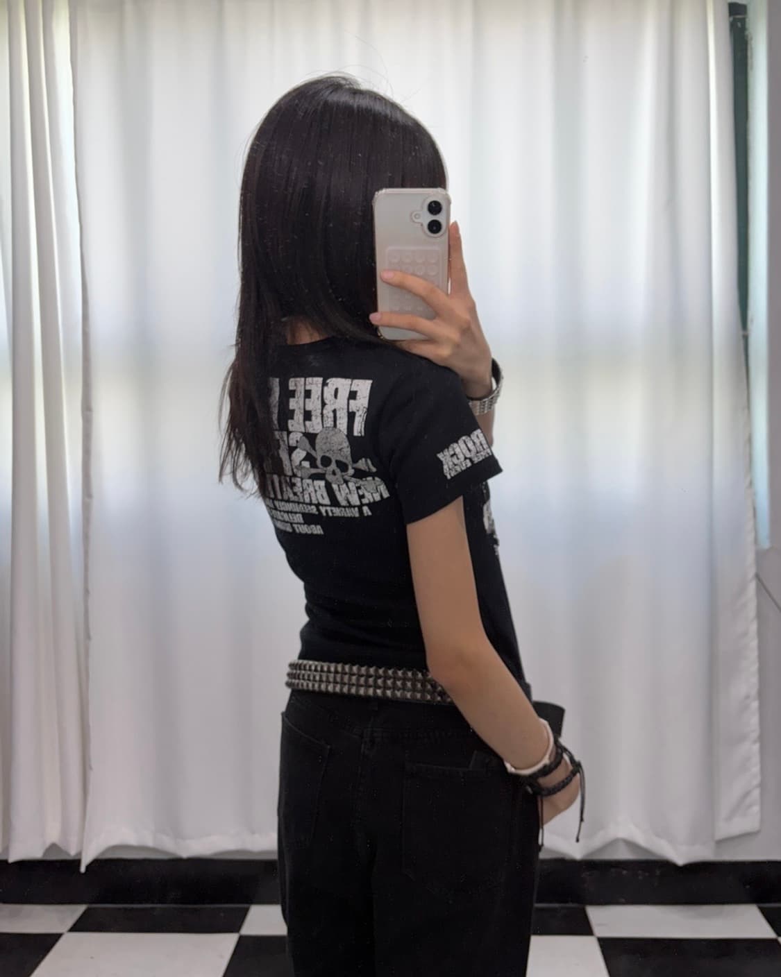 🎸블랙 펑크 프린팅 티셔츠🎸 상품이미지3