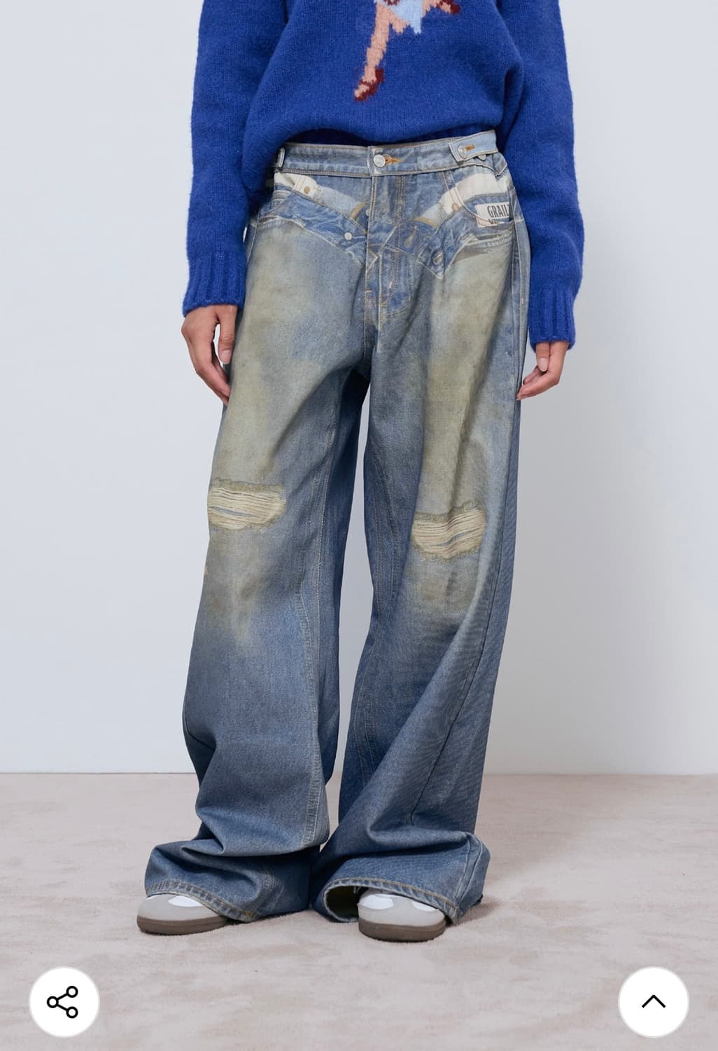 그레일즈 WASHING ILLUSION DENIM PANTS 1 팬츠 상품이미지4