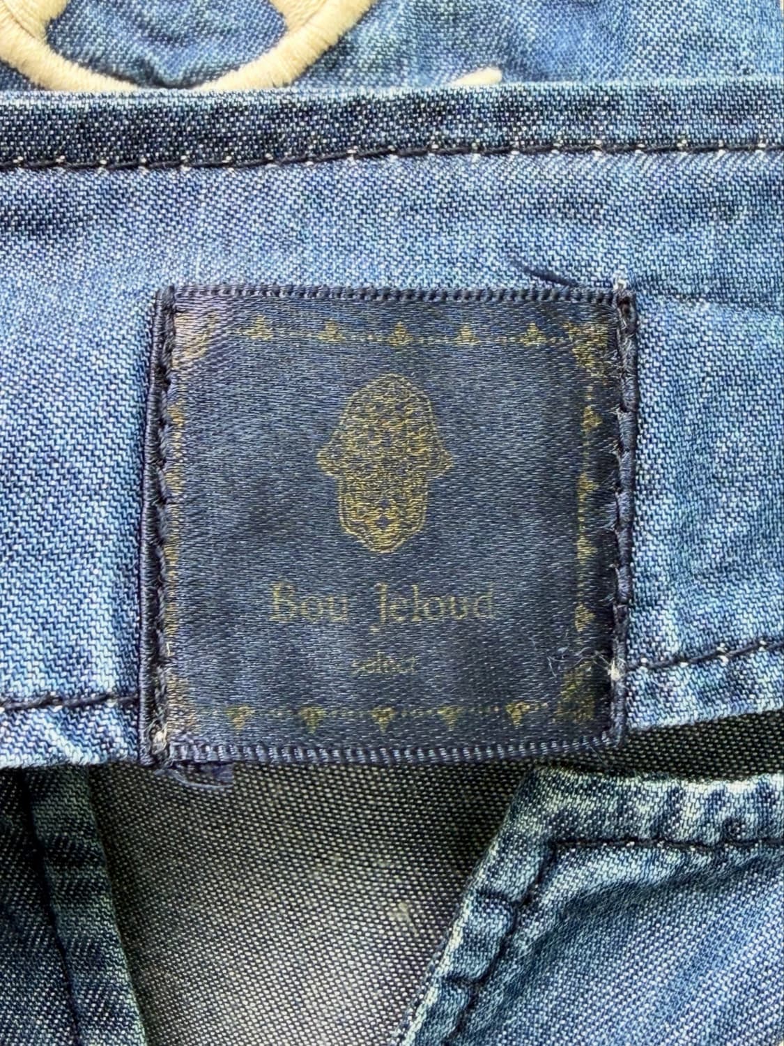 Bou Jeloud 에스닉 자수 데님 원피스 상품이미지8