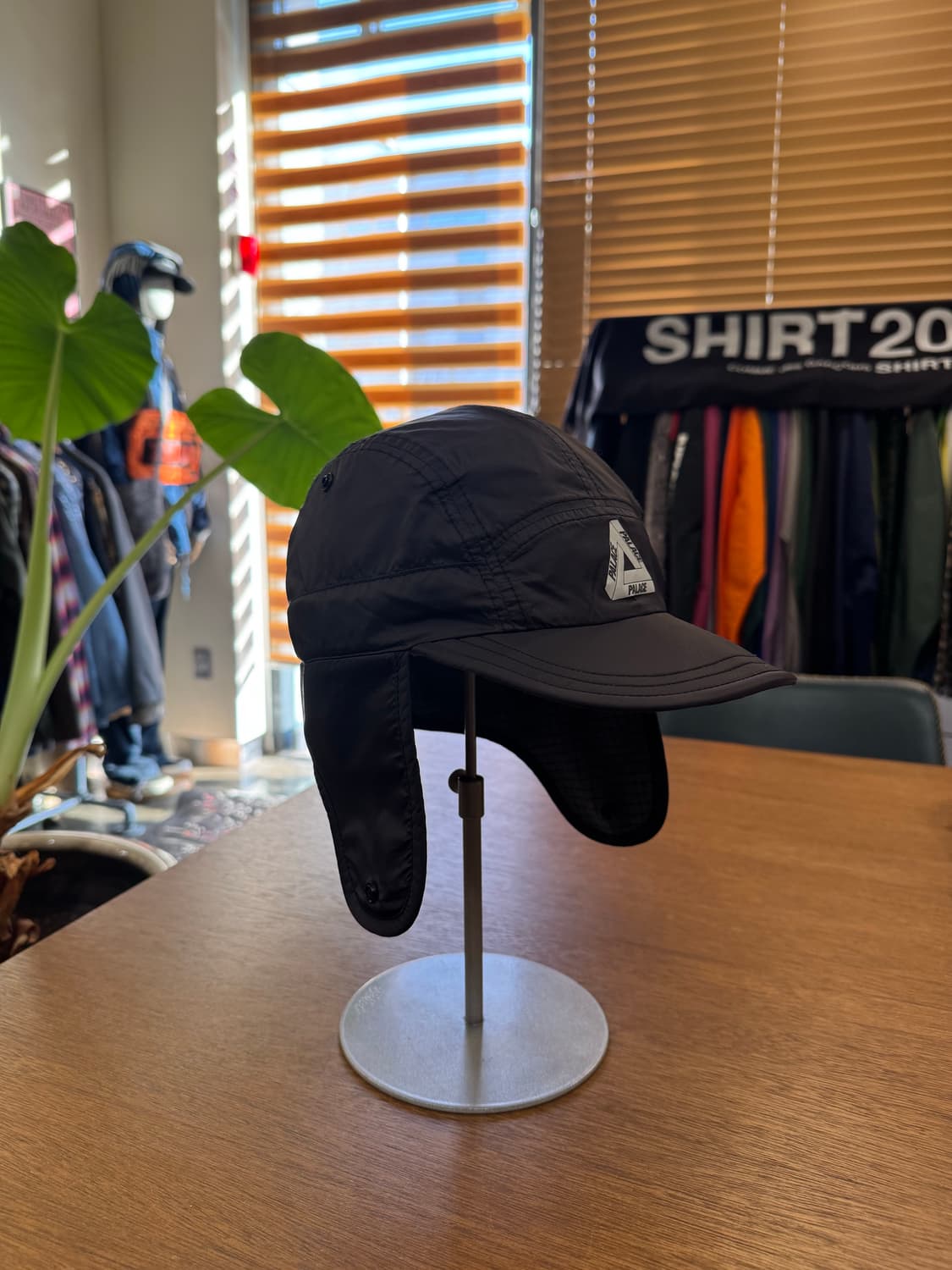 [OS] 팔라스 그리드 플리스 리버시블 이어플립 햇 블랙  상품이미지4