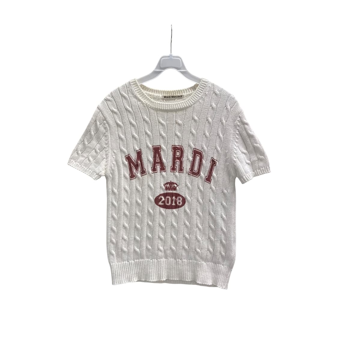 마르디메크르디 화이트 니트 상품이미지2