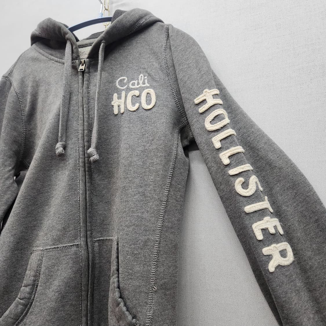 홀리스터 사이드로고 Y2K 후드집업 XS(S) 상품이미지2