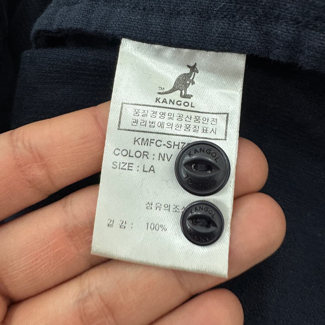 L 캉골 네이비 코듀로이 남방 셔츠  상품이미지4