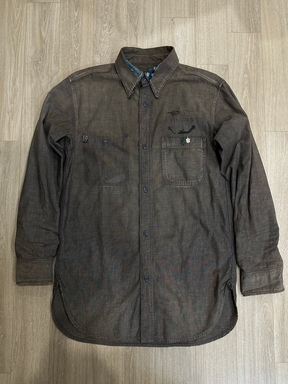 캐피탈 밀리터리 빈티지 패치 셔츠 상품이미지2