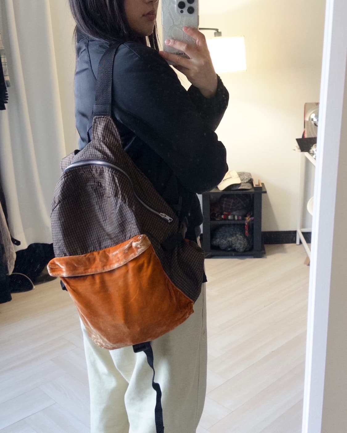 [CARMINA CAMPUS] fabric mix backpack 상품이미지9