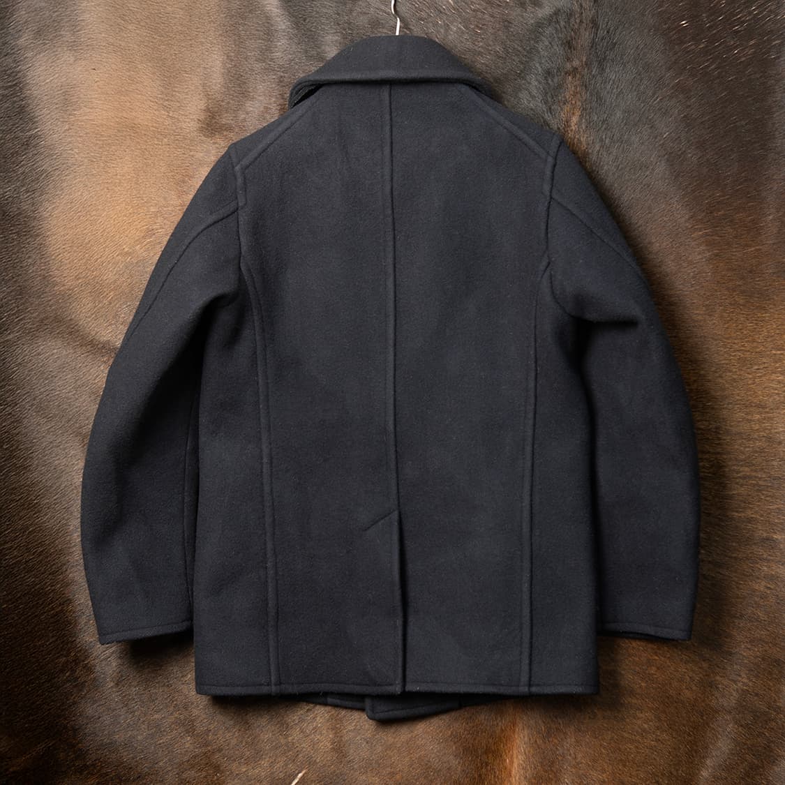 [95] 바이올렛 버팔로 왈로우즈 멜튼 울 싱글 피코트 네이비  상품이미지6