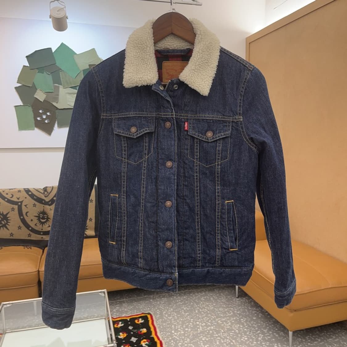 리바이스 빈티지 쉐르파 양털 데님자켓 XS C08001 상품이미지3