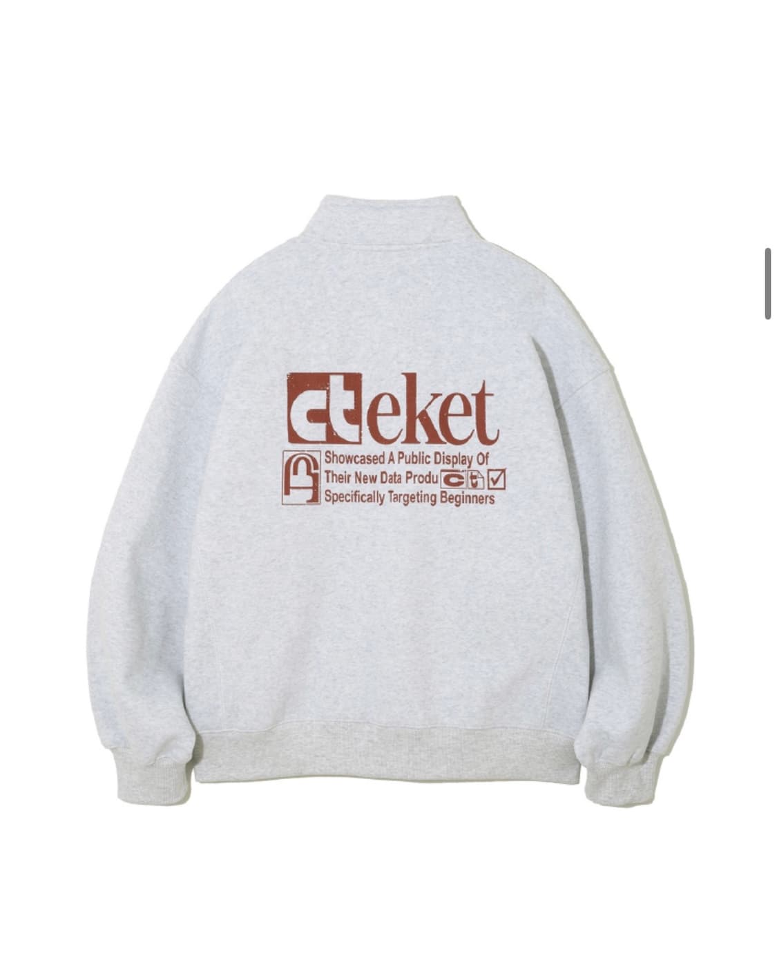 테켓 하프 집업 스웻셔츠 상품이미지2