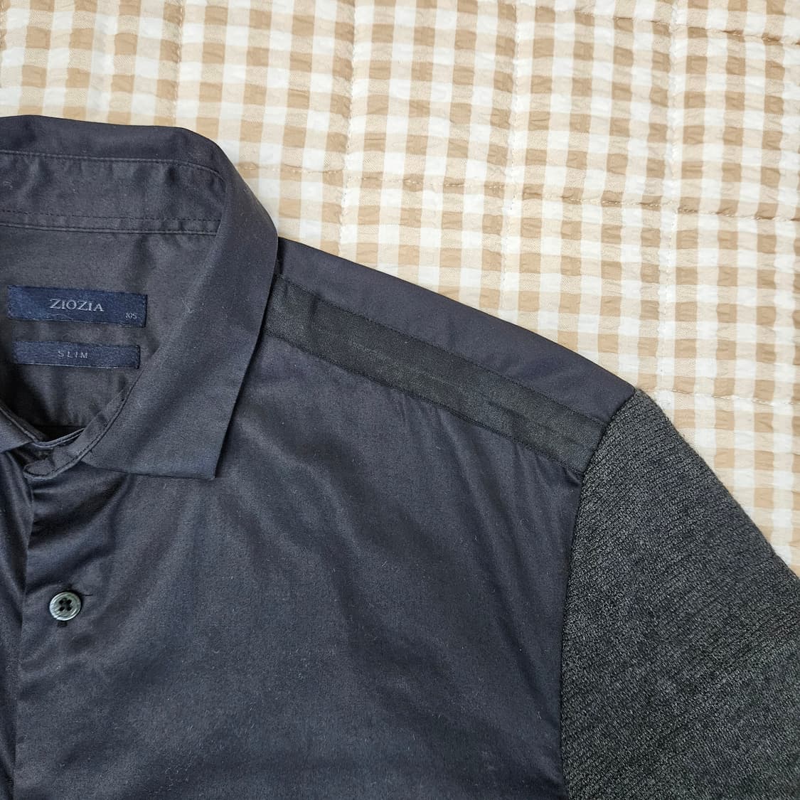 지오지아 니트소매 셔츠 남자100 상품이미지3