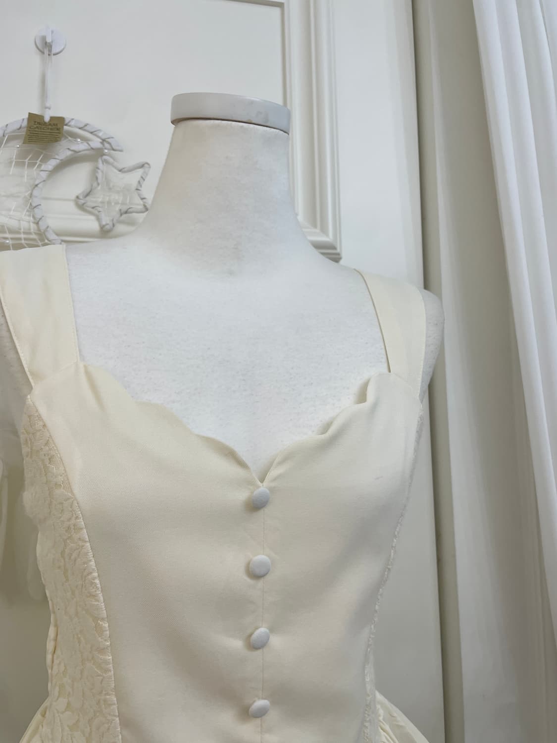 ivory back shirring lace ballerina top 상품이미지6