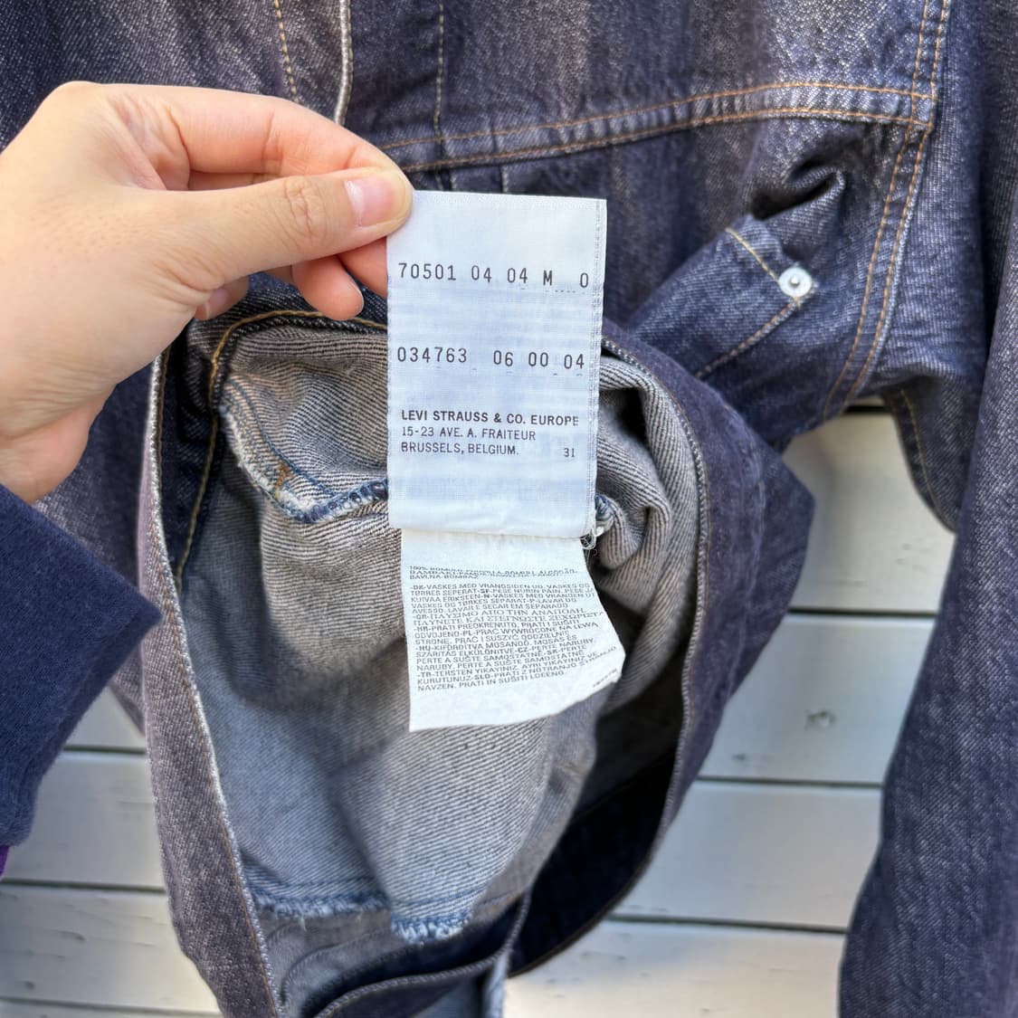 Levi’s 00s 리바이스 유럽판 타입1 데님 자켓 상품이미지7
