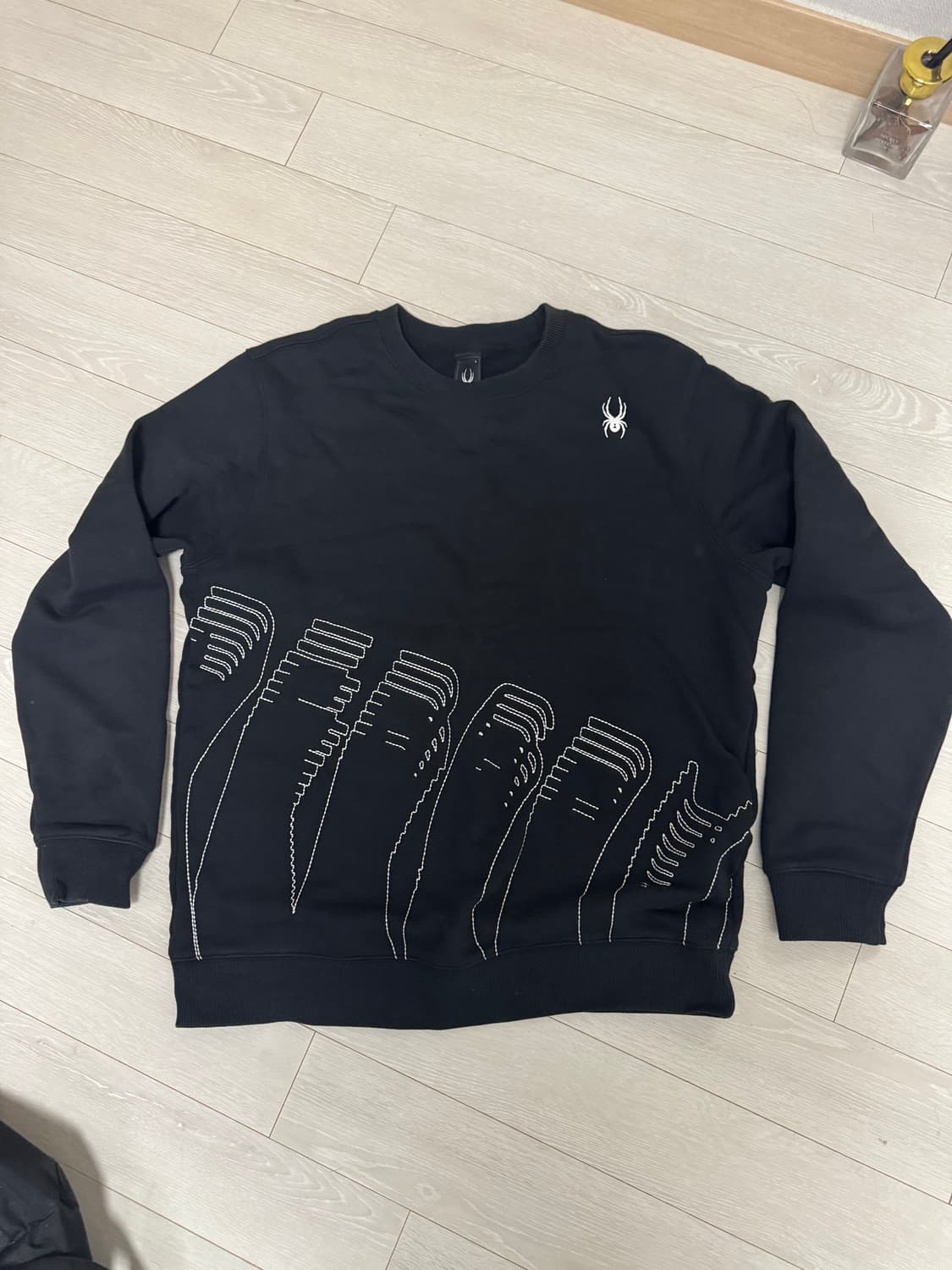 스파이더 맨투맨 블랙 L 상품이미지1