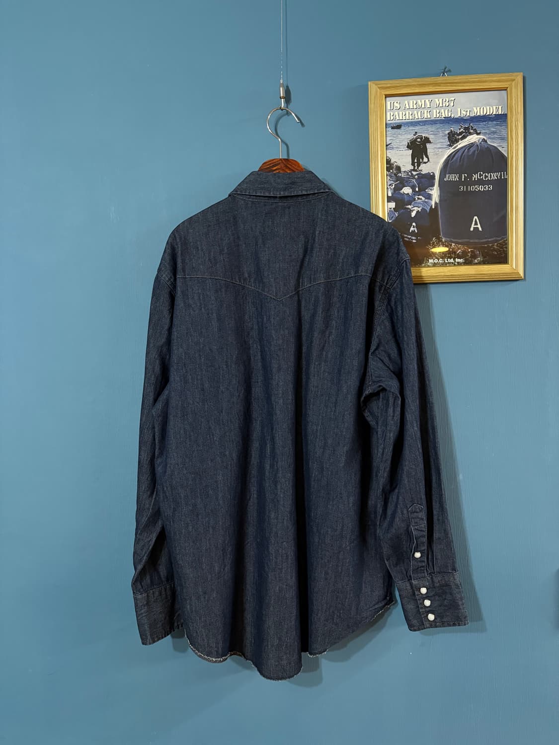 00‘s Wrangler Denim Western Shirt. 상품이미지9