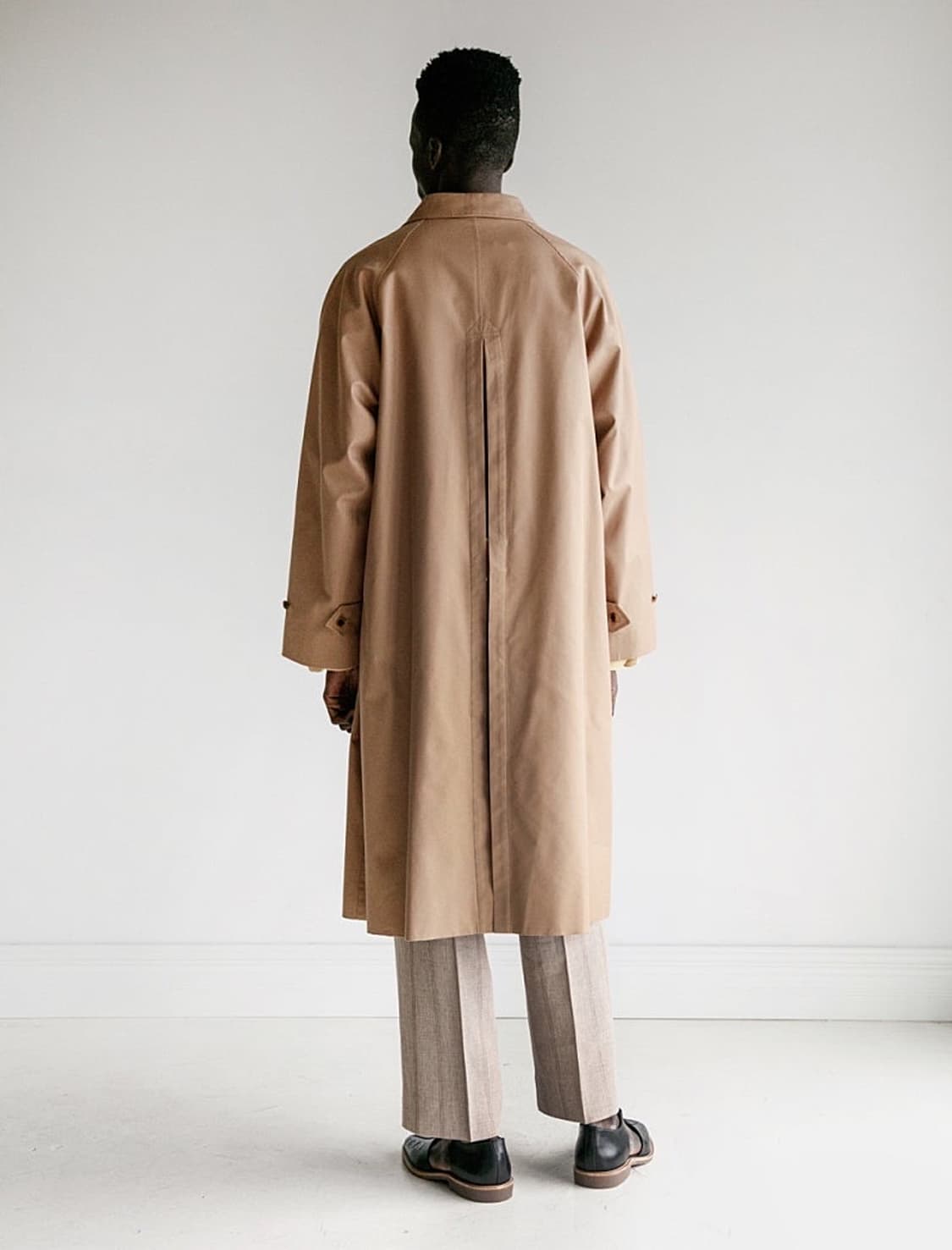 [4] 오라리 실크 개버딘 수티앵 칼라코트 - 베이지 상품이미지2