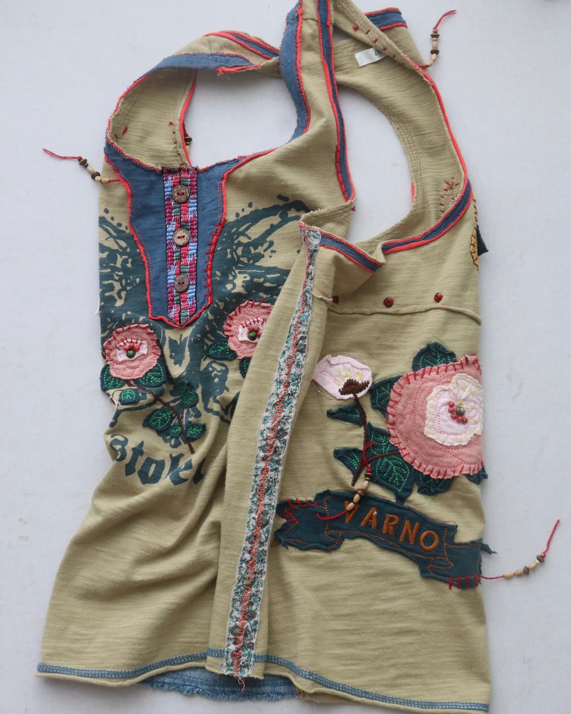 [Lilicoy] Butterfly Patchwork Tank Top 상품이미지2